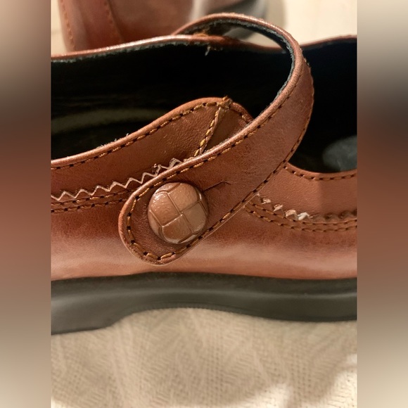 Dansko EUC Platform Leather Mary Janes Brown Clogs Shoes Eu Size 39 US 8 1/2 -9 - Picture 14 of 14